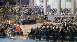 El rey Luis XVI convoca a una Asamblea en la cual, la casual ubicación de los representantes, define lo que es la izquierda y la derecha