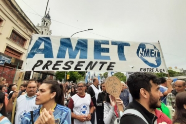AMET declaró insuficiente la propuesta salarial del gobierno del porteño Frigerio